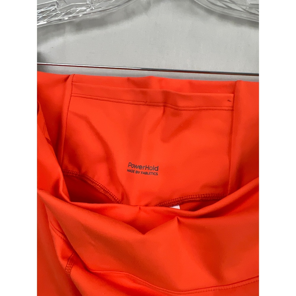 Fabletics PowerHold Leggings Womens 4X Orange High Rise 7/8 Compression Yoga - Picture 8 of 12